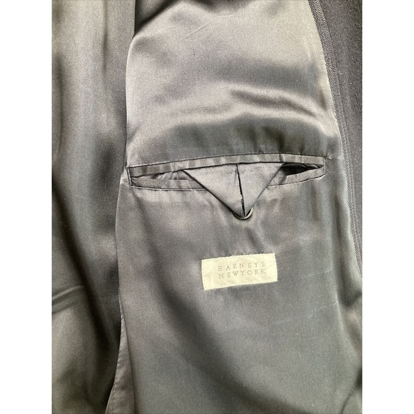 LORO PIANA Storm System Coat Jacket Button Up Wool 46 R Navy Blue 2XL - Picture 8 of 12